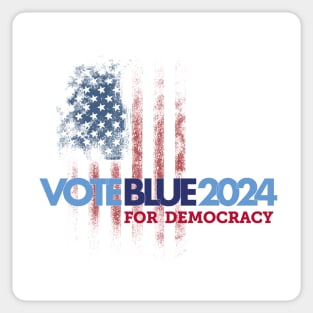 Vote Blue 2024 For Democracy Sticker